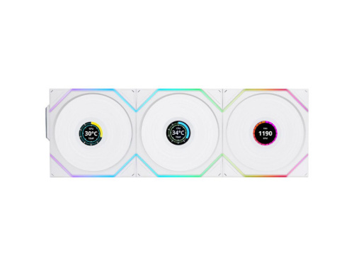 Lian Li UNI FAN TL-LCD Wireless 120mm 3db-os Ventilátor - Fehér