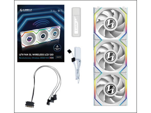 Lian Li UNI FAN SL Wireless LCD 120 3db-os csomag