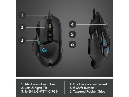 Logitech G502 Hero Gamer Egér