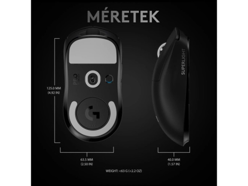 Logitech G Pro X Superlight Gamer Egér