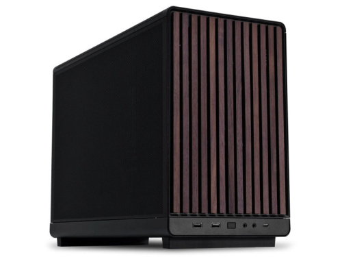 Lian Li DAN Cases A3-mATX Wood Edition Ház - Fekete