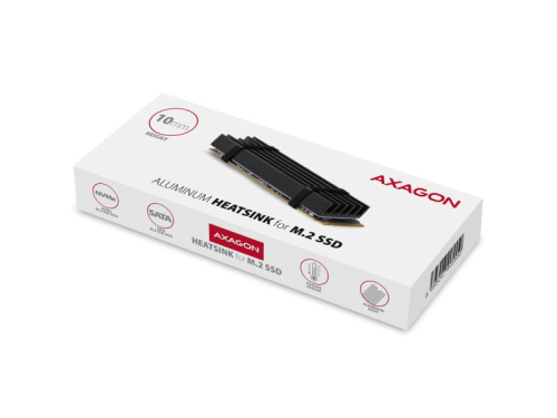 Axagon CLR-M2L10 M.2 SSD Hűtőborda