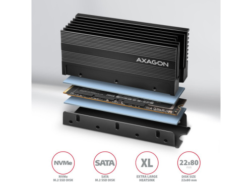 Axagon CLR-M2XL SSD Hűtő