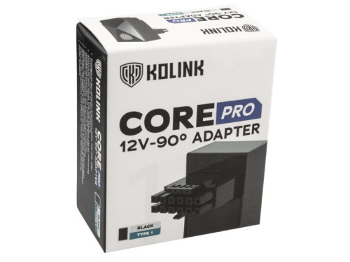 Kolink Core Pro 12V-2x6 90-fokos Adapter