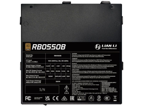 Lian Li RB550B 550W Tápegység