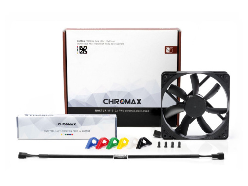 Noctua NF-S12A PWM chromax.black.swap Ventilátor