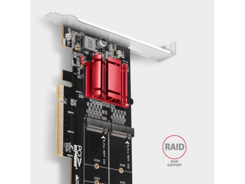 Axagon PCEM2-ND M.2 NVMe Bővítőkártya