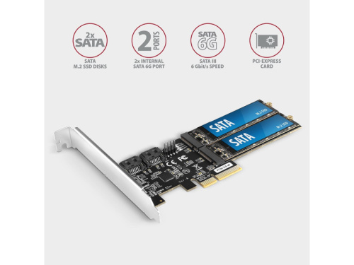 Axagon PCES-SA4M2 PCIe Bővítőkártya