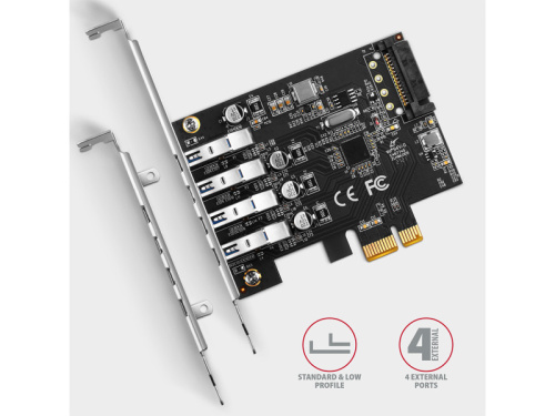 Axagon PCEU-43RS USB Bővítőkártya