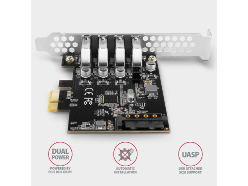 Axagon PCEU-43RS USB Bővítőkártya