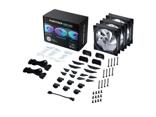 Phanteks D30-140 PWM D-RGB Ventilátor 3-pack