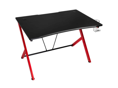 Nitro Concepts D12 Gamer Asztal - 1160 x 750 mm - Fekete/Piros