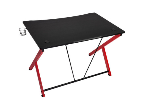 Nitro Concepts D12 Gamer Asztal - 1160 x 750 mm - Fekete/Piros