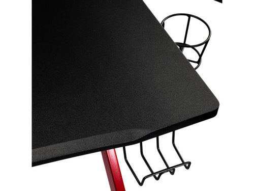 Nitro Concepts D12 Gamer Asztal - 1160 x 750 mm - Fekete/Piros