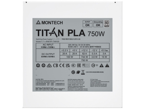 Montech Titan PLA 750W Tápegység