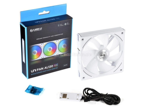 Lian Li UNI FAN AL120 RGB Ventilátor - Fehér