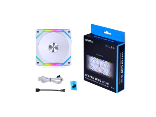 Lian Li UNI FAN SL120 V2 Ventilátor - Fehér
