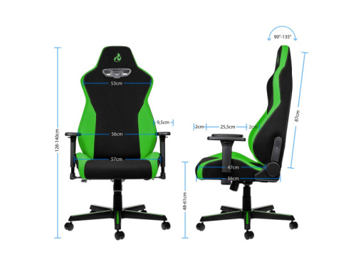 Nitro Concepts S300 Atom Zöld Gamer Szék