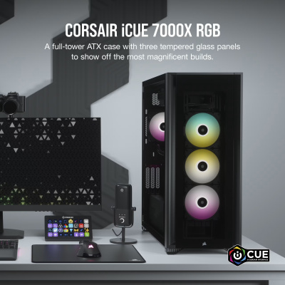 Corsair iCUE 7000X RGB Számítógépház