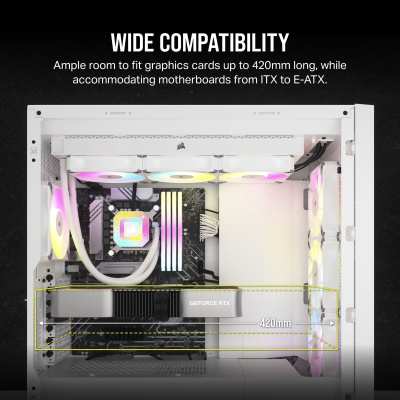 Corsair 5000D CORE AIRFLOW Ház - Fehér