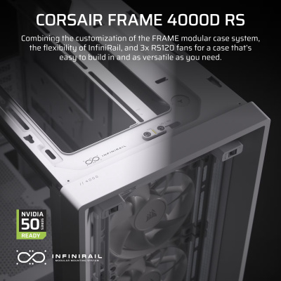 Corsair FRAME 4000D RS Ház - Fehér