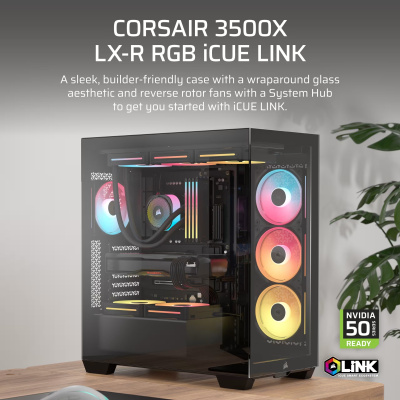 Corsair 3500X LX-R RGB iCUE LINK Ház