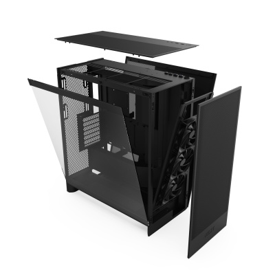 NZXT H7 Flow (2024) Számítógépház - Fekete