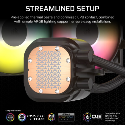 CORSAIR NAUTILUS 240 RS ARGB Folyadékhűtés