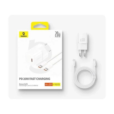 Baseus GaN5 Mini 20W Gyorstöltő szett