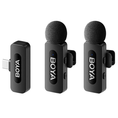 BOYA BY-V2 Vezeték nélküli Mikrofon