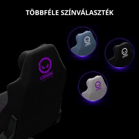 LORGAR CHA41 Gamer szék fekete-fehér