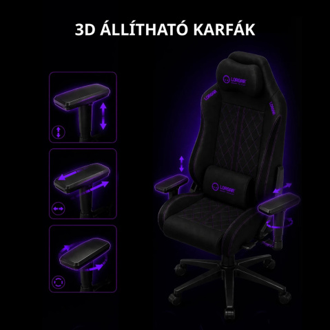 LORGAR CHA41 Gamer szék kék