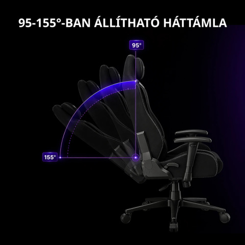 LORGAR CHA41 Gamer szék kék