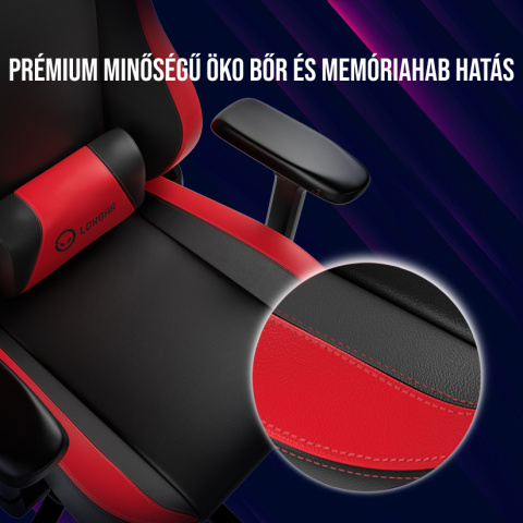 LORGAR Base 311 Gamer szék fekete-szürke