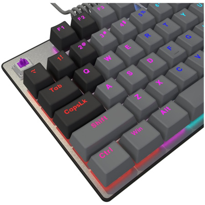 LORGAR Azar 514 TKL vezetékes mechanikus billentyűzet, RGB világítás, angol kiosztás, fekete