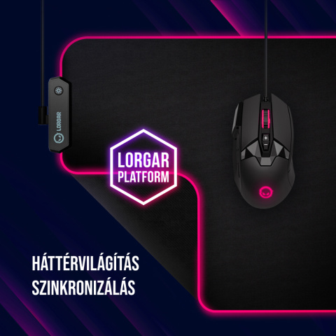 LORGAR Steller 919 egérpad fekete