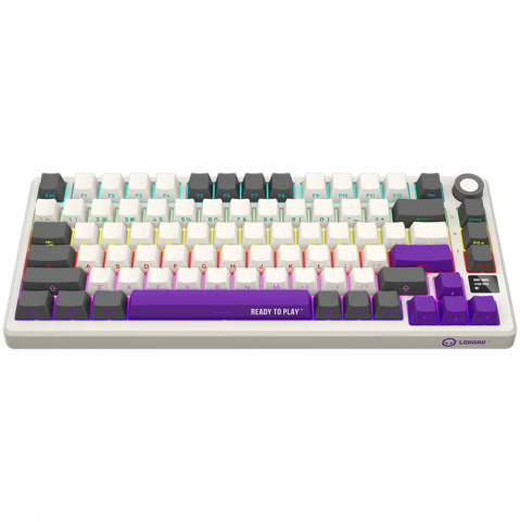LORGAR KBP7075W Vezeték Nélküli Gamer Billetnyűzet - Bézs
