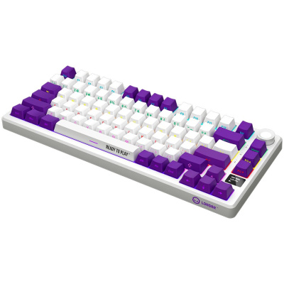 LORGAR KBP7075W Vezeték Nélküli Gamer Billetnyűzet -Fehér