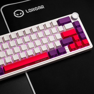 LORGAR KBP70MW, Vezetéknélküli 65% Mechanikus Gamer Pro Billentyűzet Bézs
