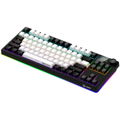 LORGAR KBP70 TKL vezeték nélküli billentyűzet, RGB világítás, angol kiosztás, fekete