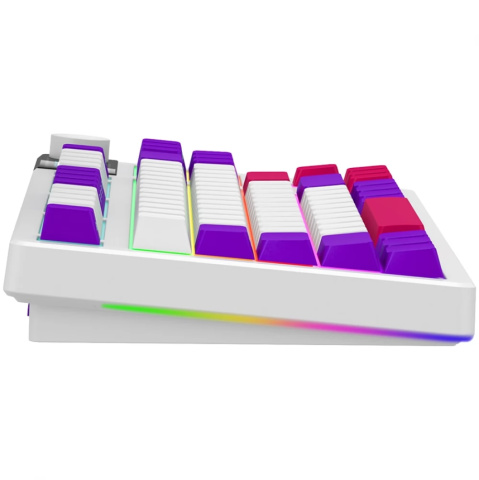 LORGAR KBP70 TKL vezeték nélküli billentyűzet, RGB világítás, angol kiosztás, bézs