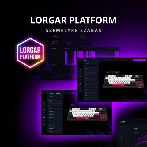 LORGAR KBP70 TKL vezeték nélküli billentyűzet, RGB világítás, angol kiosztás, bézs