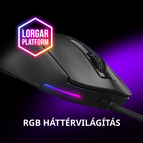 LORGAR MSA10 Vezetékes Gamer Egér - Fehér