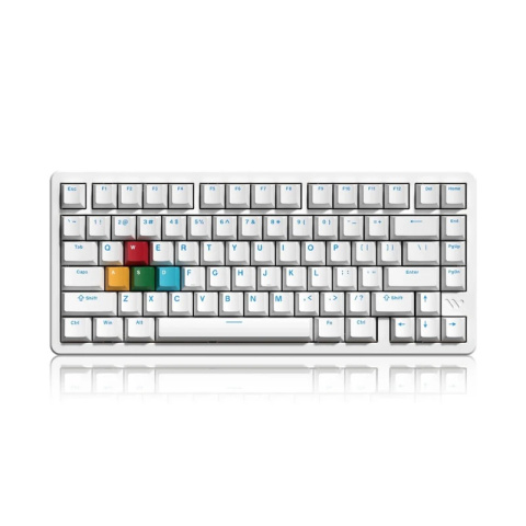 WOMIER SK75 TMR Tri-Mode Vezeték Nélküli Magnetic Switch Gamer Billentyűzet - Fehér