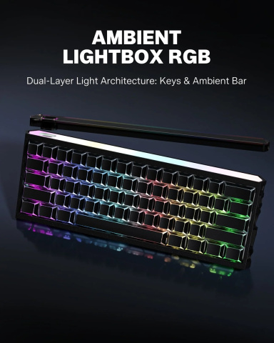 WOMIER SK61 HE Tri-Mode Vezeték Nélküli Magnetic Switch Gamer Billentyűzet