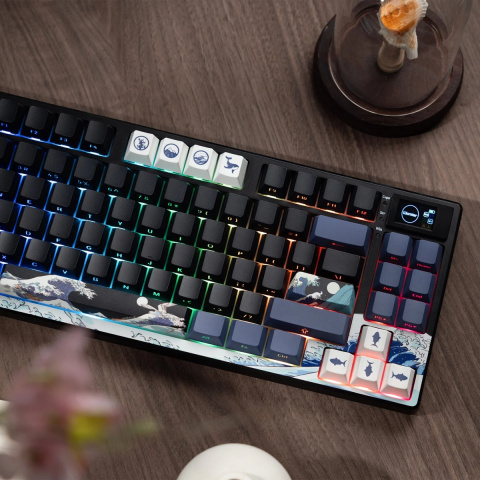 WOMIER SK80 PRO Tri-Mode Vezeték Nélküli Mechanikus Gamer Billentyűzet - Kanagawa