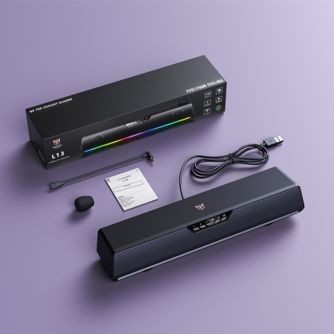 Onikuma L13 RGB Virtual 7.1 Soundbar Zajszűrős Mikrofonnal