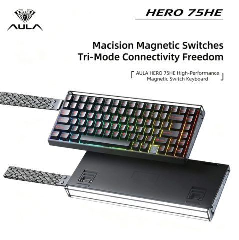 AULA HERO75 HE - Fekete