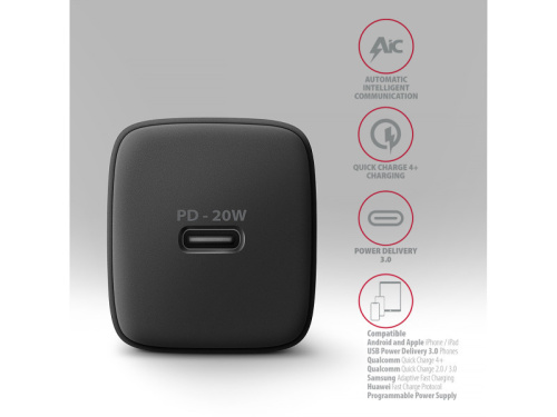 Axagon ACU-PD20 Hálózati Töltő