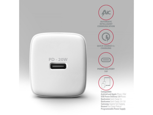 Axagon ACU-PD20W Hálózati Töltő
